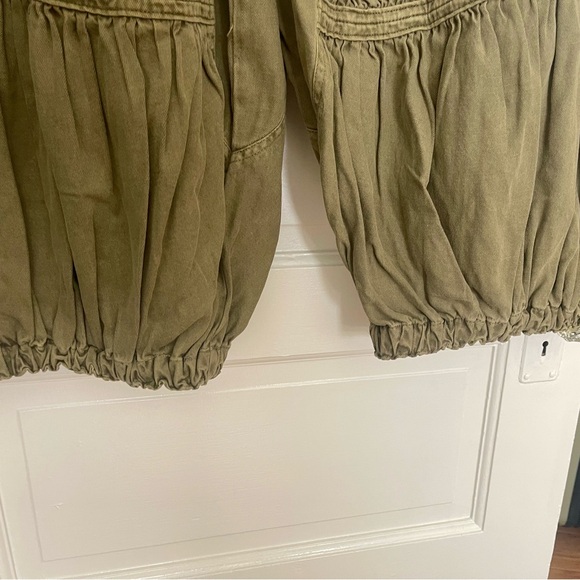 NWOT Free People Parachute Pants in Washed Army Green | Size S - Picture 11 of 13